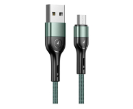 USAMS Kabel pleciony U55 2A micro USB zielony 1m - 1569104 - zdjęcie 1